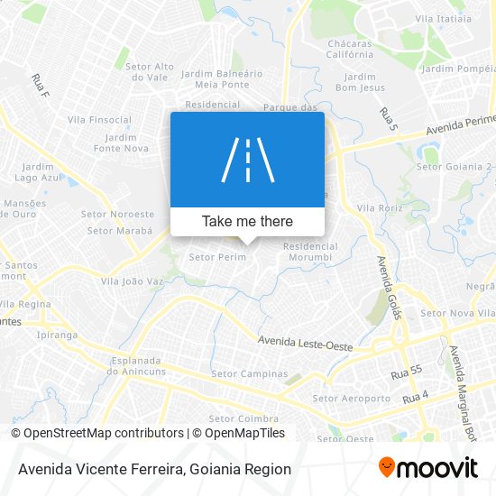 Mapa Avenida Vicente Ferreira