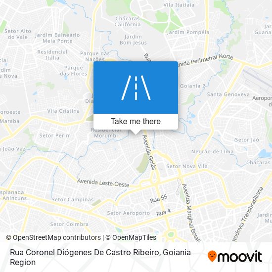 Mapa Rua Coronel Diógenes De Castro Ribeiro