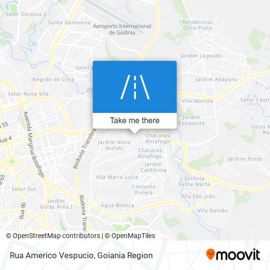 Rua Americo Vespucio map