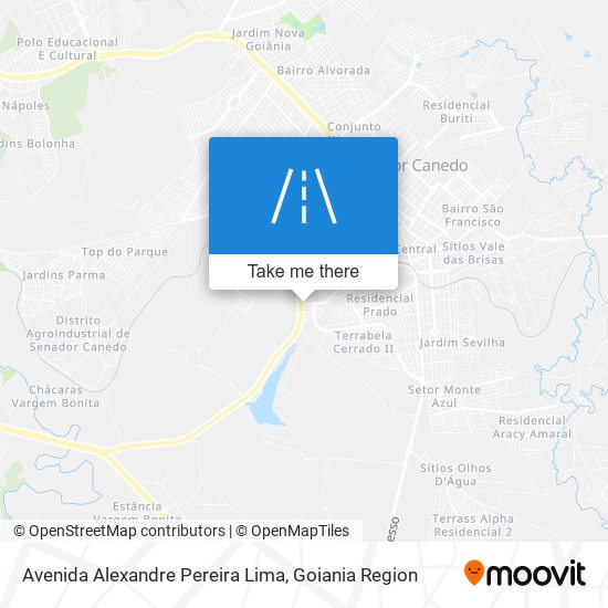 Mapa Avenida Alexandre Pereira Lima