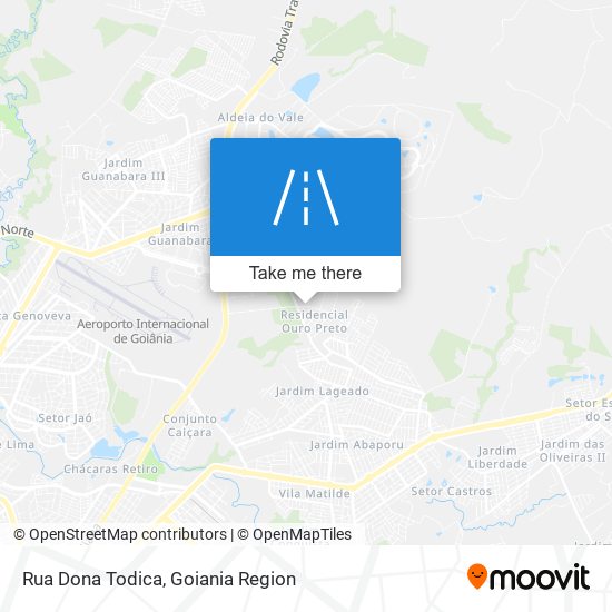 Mapa Rua Dona Todica