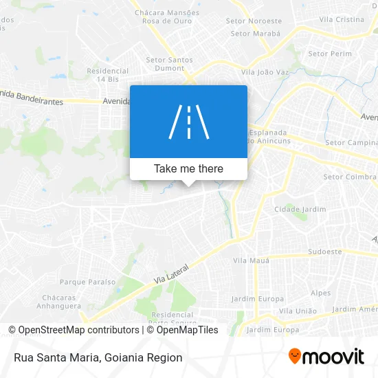 Rua Santa Maria map