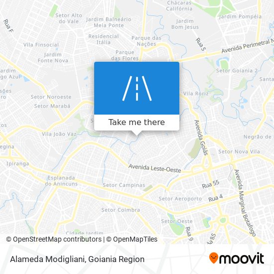 Mapa Alameda Modigliani