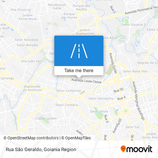 Rua São Geraldo map