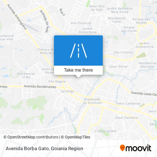 Avenida Borba Gato map