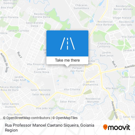 Rua Professor Manoel Caetano Siqueira map