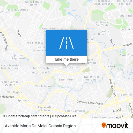 Mapa Avenida Maria De Melo