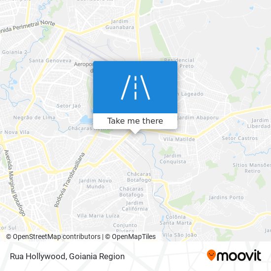 Rua Hollywood map