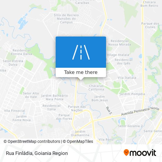 Mapa Rua Finlâdia