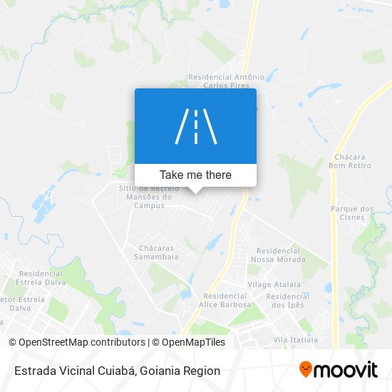 Mapa Estrada Vicinal Cuiabá