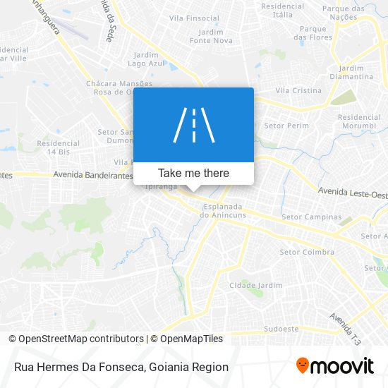 Mapa Rua Hermes Da Fonseca