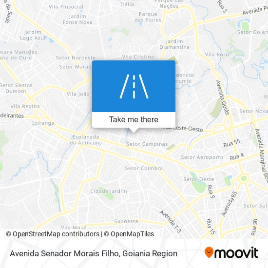 Mapa Avenida Senador Morais Filho