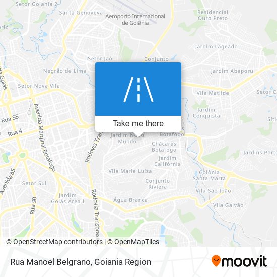 Mapa Rua Manoel Belgrano