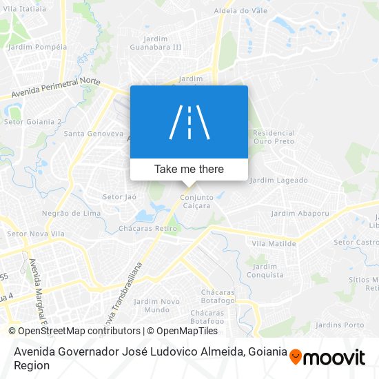 Mapa Avenida Governador José Ludovico Almeida
