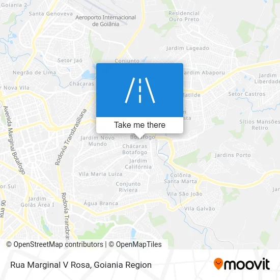 Rua Marginal V Rosa map