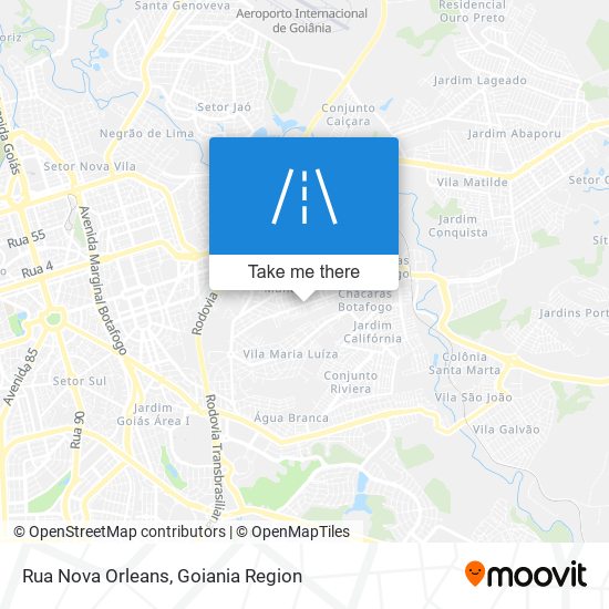 Rua Nova Orleans map