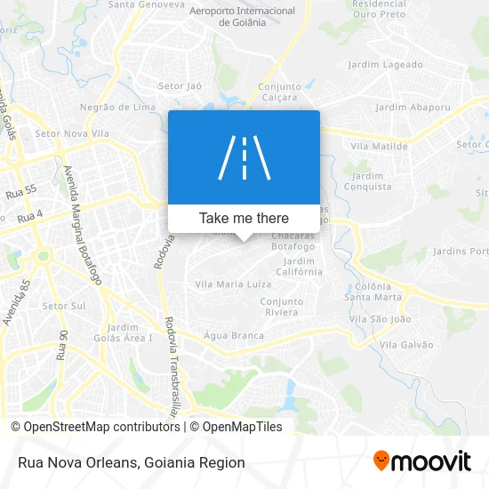 Rua Nova Orleans map