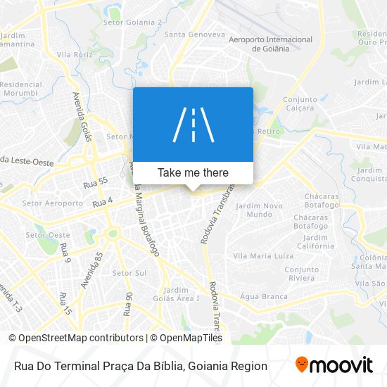 Mapa Rua Do Terminal Praça Da Bíblia