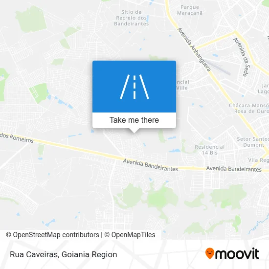 Rua Caveiras map
