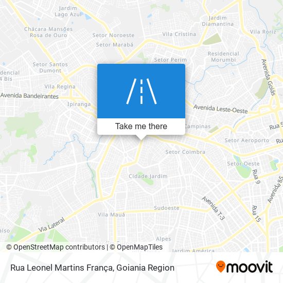 Mapa Rua Leonel Martins França