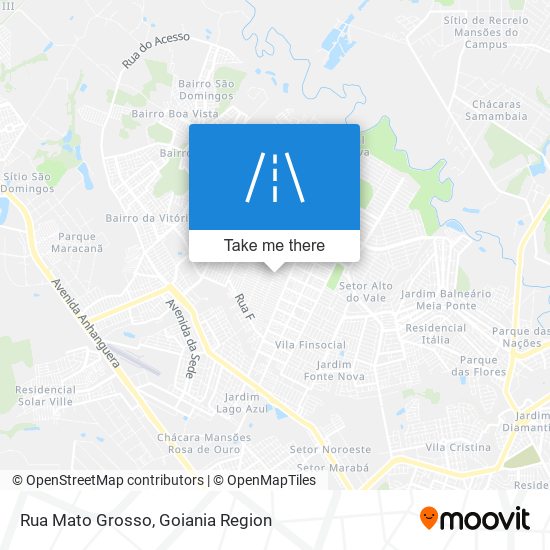 Mapa Rua Mato Grosso