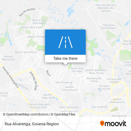 Rua Alvarenga map