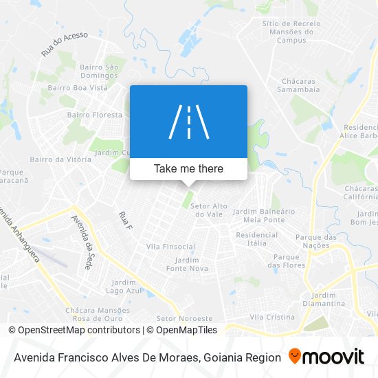 Mapa Avenida Francisco Alves De Moraes