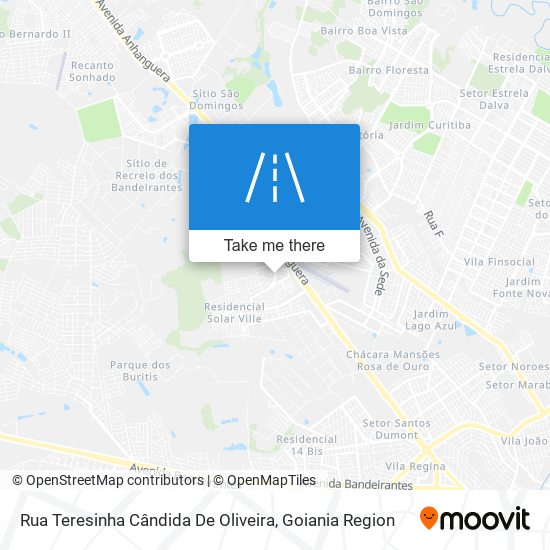 Mapa Rua Teresinha Cândida De Oliveira