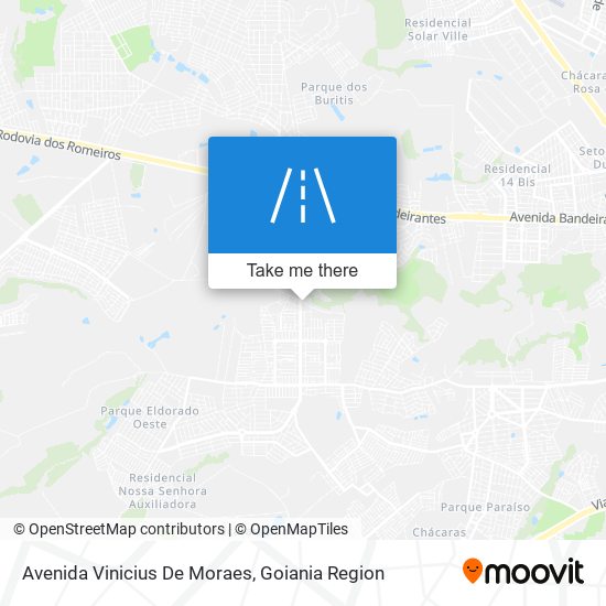 Mapa Avenida Vinicius De Moraes