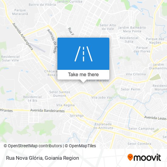 Mapa Rua Nova Glória