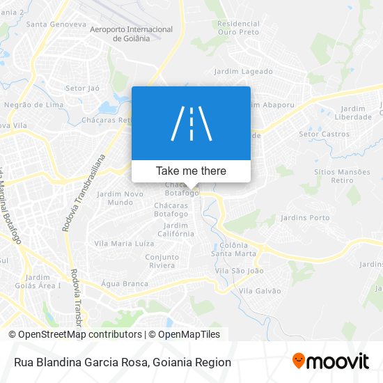 Mapa Rua Blandina Garcia Rosa