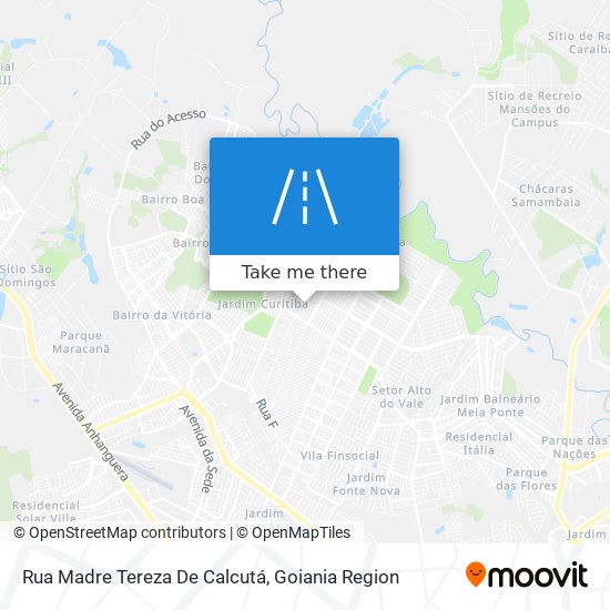 Mapa Rua Madre Tereza De Calcutá