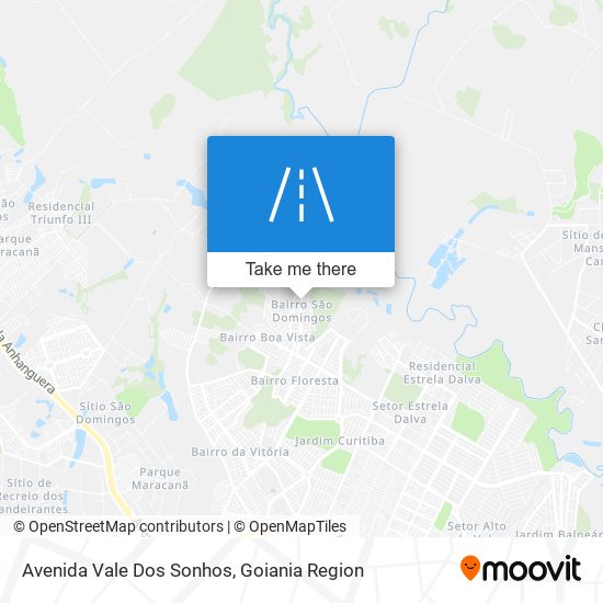 Avenida Vale Dos Sonhos map