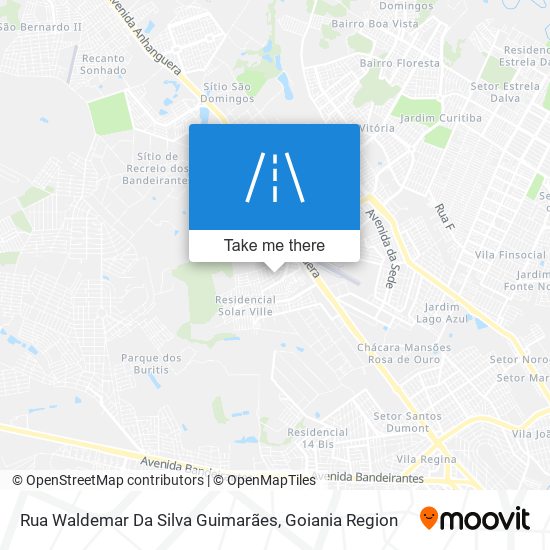 Mapa Rua Waldemar Da Silva Guimarães