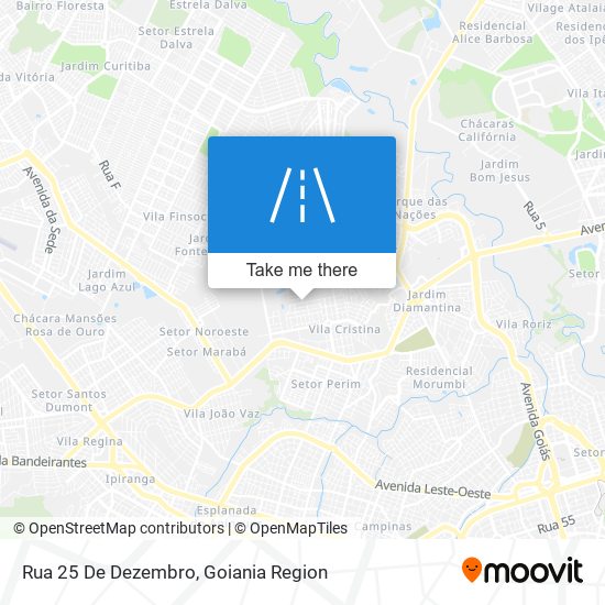 Mapa Rua 25 De Dezembro