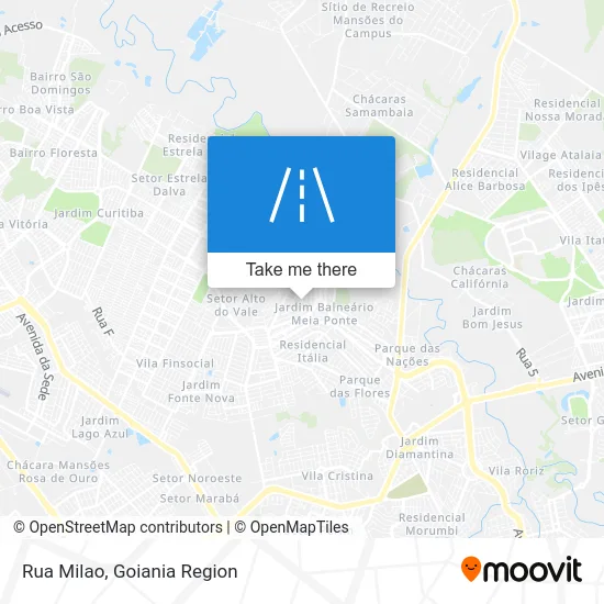 Rua Milao map