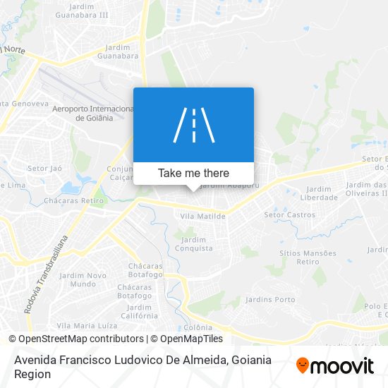 Mapa Avenida Francisco Ludovico De Almeida