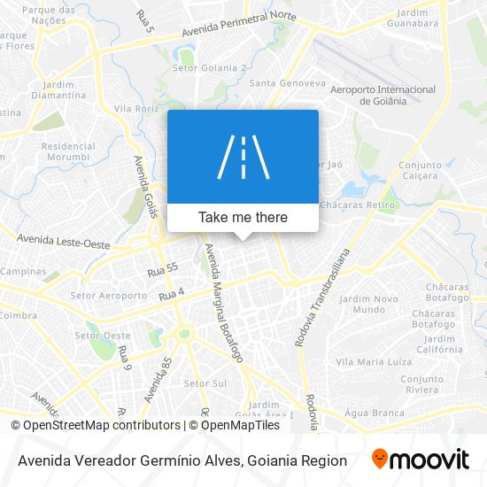 Mapa Avenida Vereador Germínio Alves