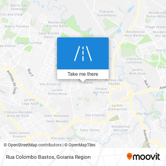 Rua Colombo Bastos map