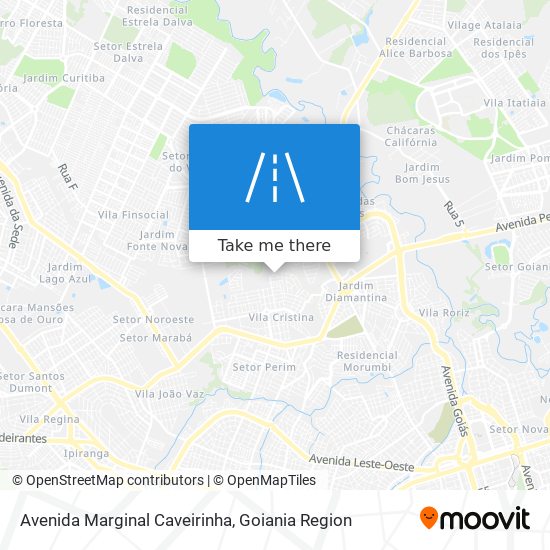 Avenida Marginal Caveirinha map