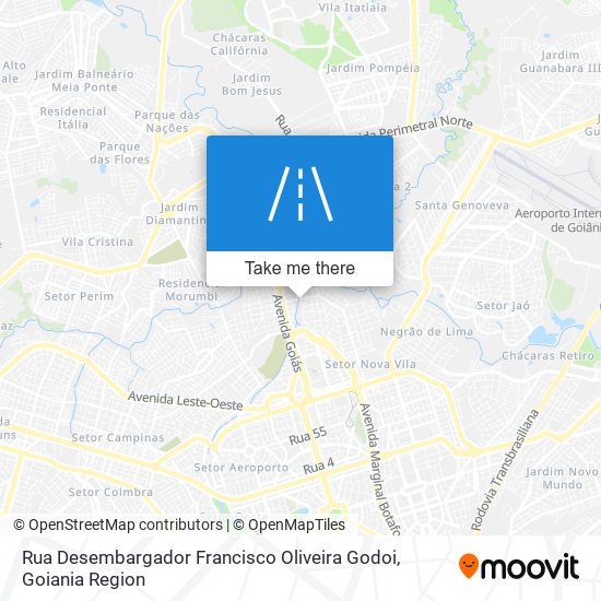 Mapa Rua Desembargador Francisco Oliveira Godoi