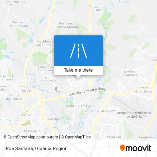 Rua Santana map