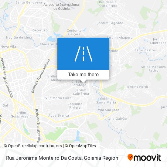 Rua Jeronima Monteiro Da Costa map