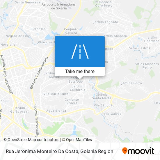 Mapa Rua Jeronima Monteiro Da Costa