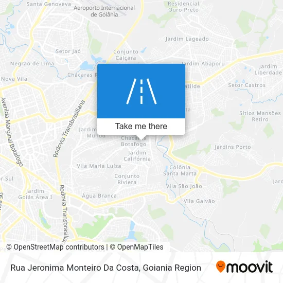 Rua Jeronima Monteiro Da Costa map