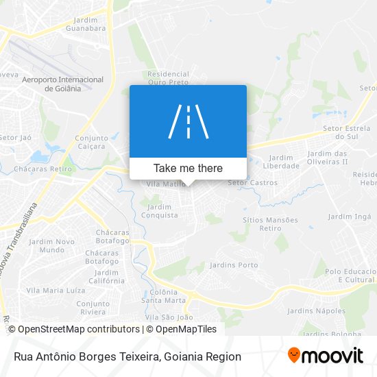 Mapa Rua Antônio Borges Teixeira