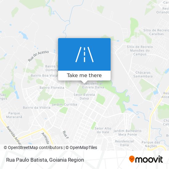 Mapa Rua Paulo Batista