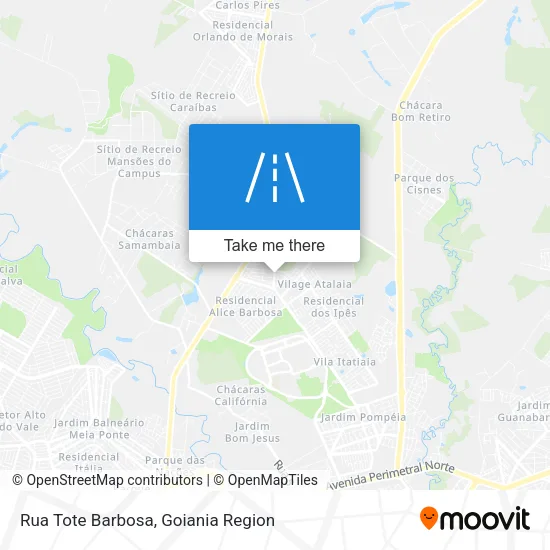 Rua Tote Barbosa map