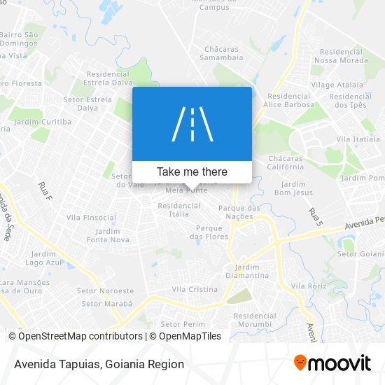 Mapa Avenida Tapuias