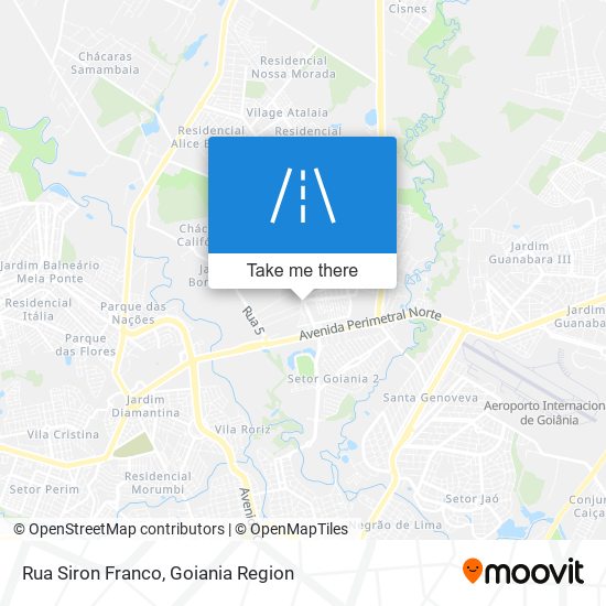 Mapa Rua Siron Franco